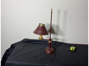 Decorated Tin Student Lamp 87