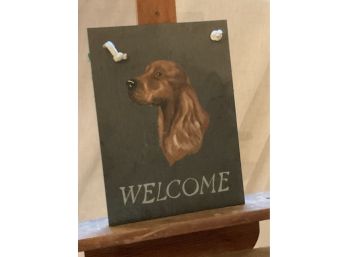 Slate Country Welcome Sign-175