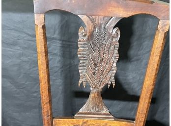 Sheath Of Wheat Carved Side Chair 76