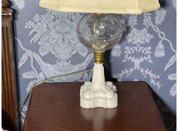 Electrified Glass Oil Lamp-147