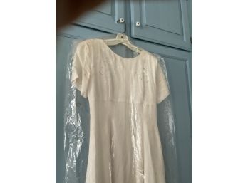 White Cotton Dress -376