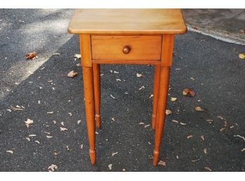 Antique Night Stand With Single Drawer