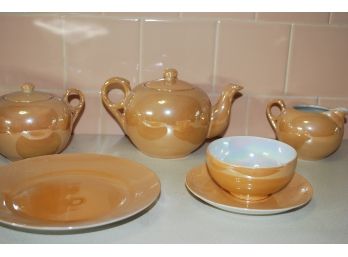 Vintage Pearlized Tea Set