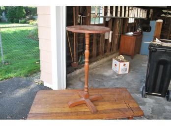 Reproduction Candle Stand W/eagle Stencil