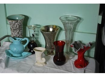 Lot With Tall Vases