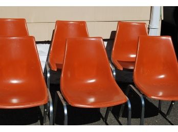 6 Fiberglass Chairs