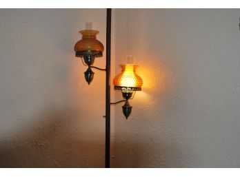 Gold Tone Pole Lamp