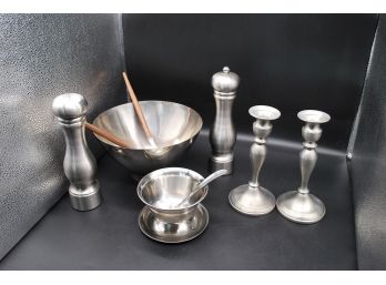 Pewter And Stainless Lot
