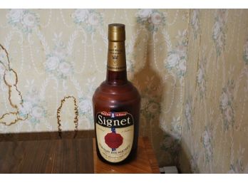 Large Signet Whiskey Bottle Store Display