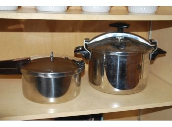 Pair Of Stainless Steel Pot