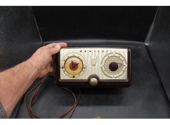 Vintage Admiral Bakelite Radio And Clock