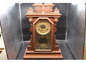 Walnut Victorian Mantel Clock