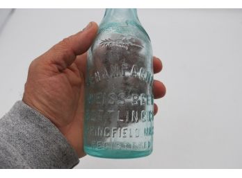 Vintage Blob Top Beer Bottle Weiss Bottling Springfield