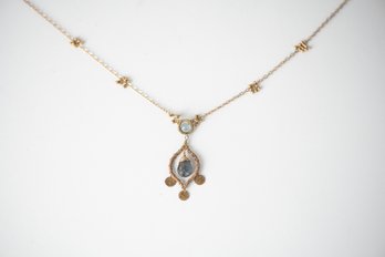 Sterling Necklace With Stones
