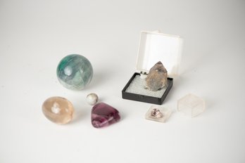 Lot Of Gem Stones And Mineral Specimens Beautiful Quartz W/inclusions