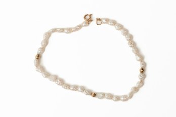14k Gold,  Fresh Water Pearl Bracelet Jewelry