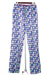 Vintage Retro Gianni Versace Made In Italy Colorful Geometric Pants - Size 42 Italian
