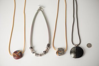 Jewelry Lot Of 4 Unique Necklaces
