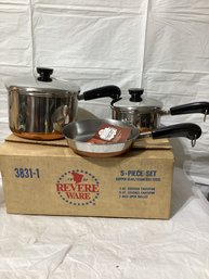 5 Piece Revere Ware Pots - New In Box