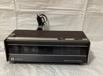 Vintage Hitachi  Digital Clock Radio Model KC-77OH