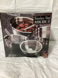 Stainless Steel Mixing Bowl Set - New