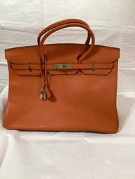 In The Style Of Hermes Birkin Bag