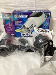 Conair Ion Shine 1875 Watt Styler Hair Dryer Styling System With Box