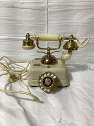 Vintage French Victorian 1960s Rotary Telephone