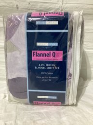 Queen Size Flannel Sheet Set With Deep Pockets