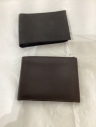 2 Mens Leather Wallets