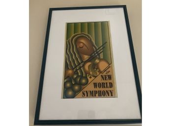 New World Symphony Poster Signed And Numbered