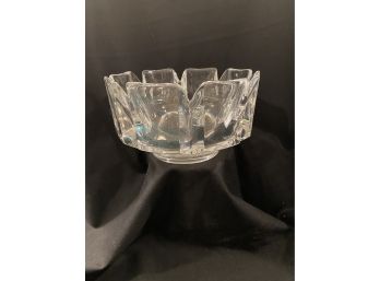 Vintage Orrefors Art Glass Bowl Corona Pattern 4384