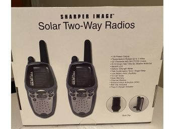 Solar Twoway Radios Sharper Image