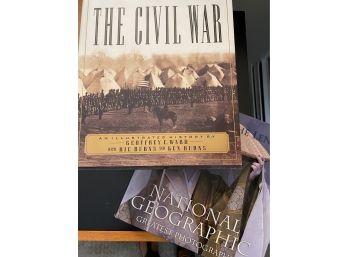 The Civil War And National Geographic Coffee Table Books