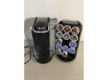 Keurig Coffee Machine And Pod Holder