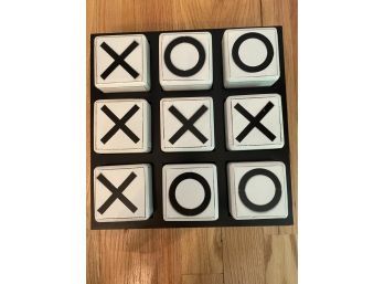 Wood Tic Tac Toe In Its Own Tray