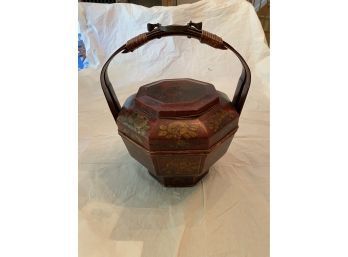 Asian Style Basket With Lid