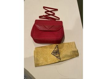 Small Red Fendi Handbag