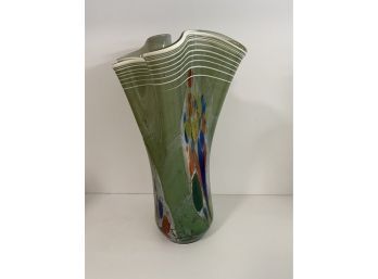 Beautiful Arabesque Hand Blown Glass Vase