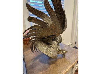 Large Silver Plate Cock/rooster Vintage