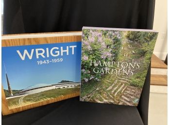 2 Coffee Table Books- Frank Lloyd Wright & Hamptons Gardens
