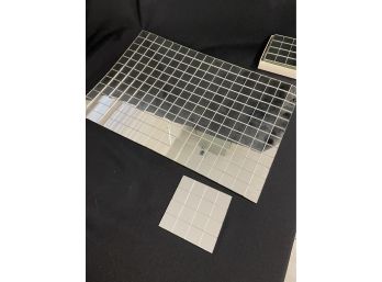 7 Mirrored Placemats & 12 Mirrored Coasters