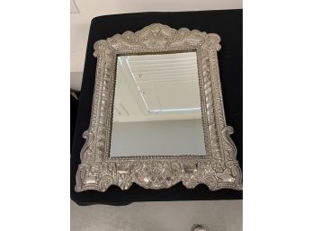 Sterling Frame Used As A Mirror