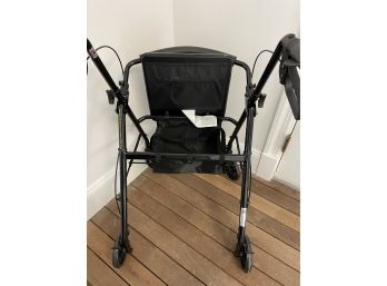 Drive Medical 4 Wheel Rollator Walker W/seat And Brakes