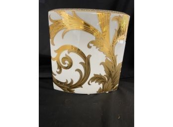 Rosenthal Versace Gold Arabesque Vase Rectangular- Limited Edition 362/499