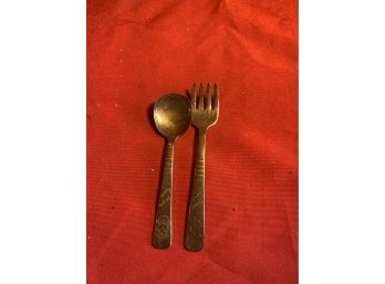 Silver Spoon And Fork
