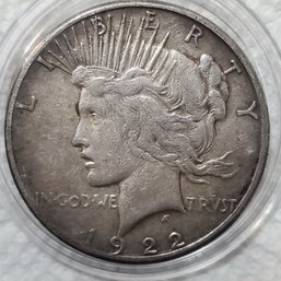 1922 S Peace Dollar