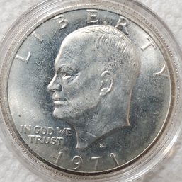 1971 S Silver Eisenhower Dollar