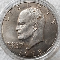 1973 S Silver Eisenhower Dollar