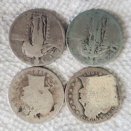4 Misc Silver Quarters